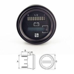 Batterieanzeige mit Stundenzähler 80V