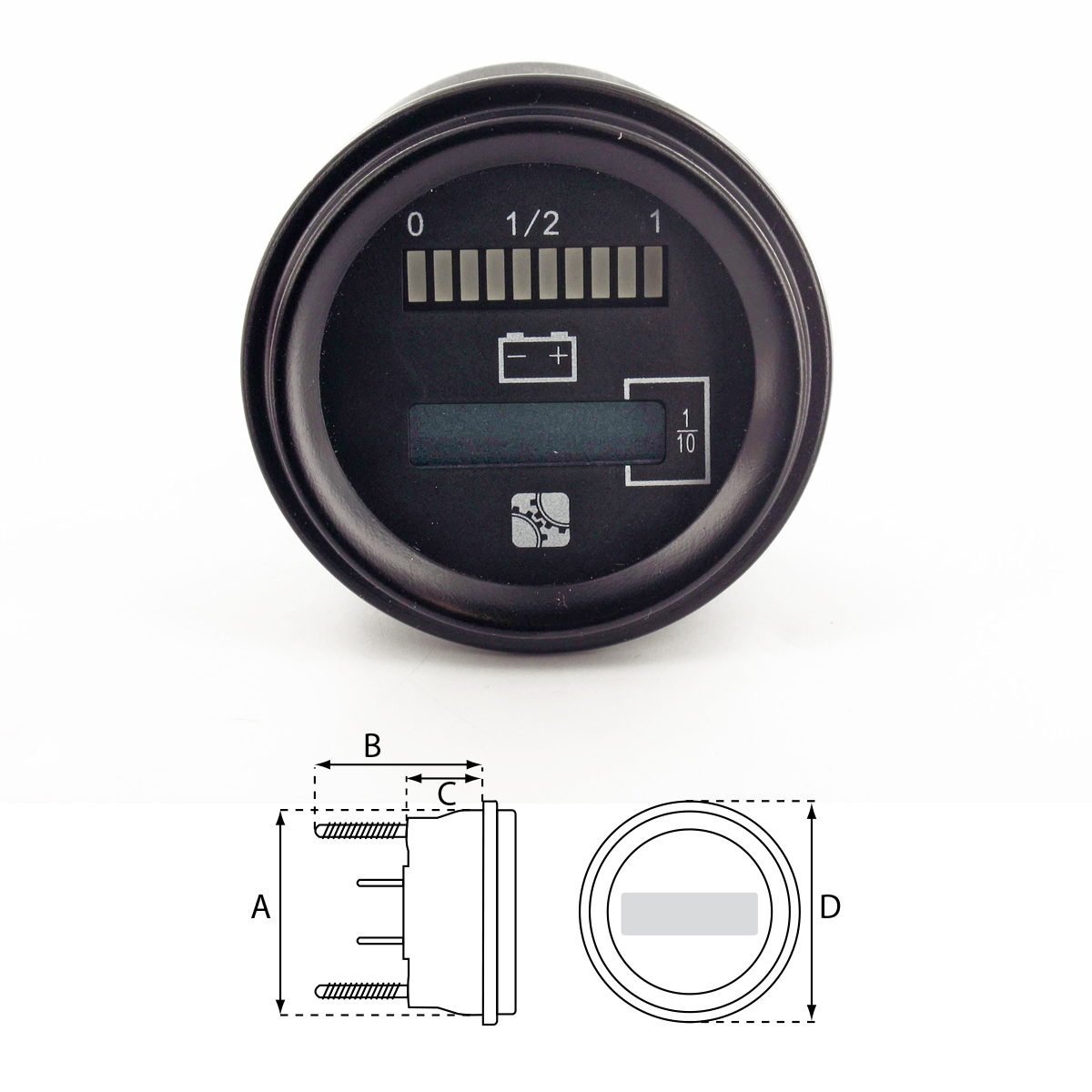 Batterieanzeige mit Stundenzähler 80V